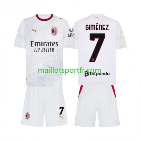Maillot de Foot AC Milan Gimenez 7 Enfant Exterieur 2026/27 Maillot de Foot AC Milan Gimenez 7 Enfant Exterieur 2026/27